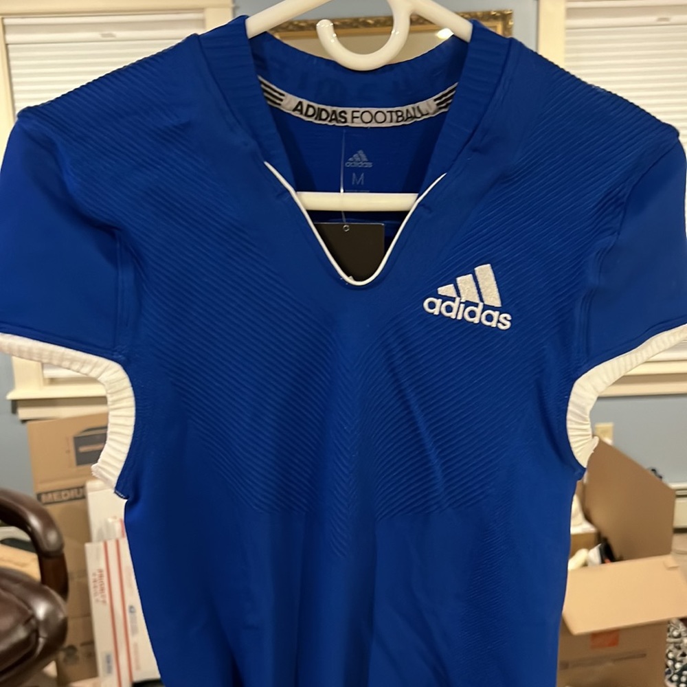 Adidas Football jersey size M super stretchy. Brand new with tags